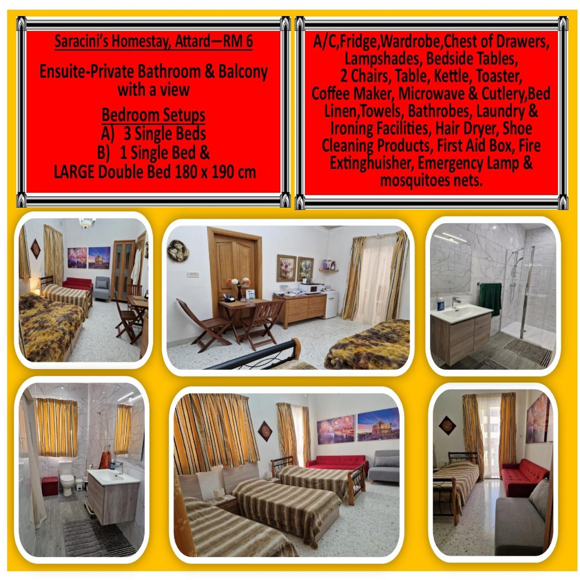Saracini'S Homestay Attard Екстер'єр фото